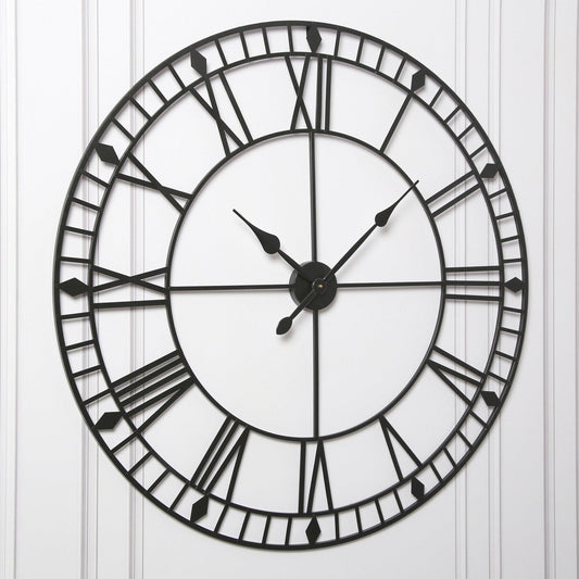 Skeleton Clock – Black – 100cm - Laura James