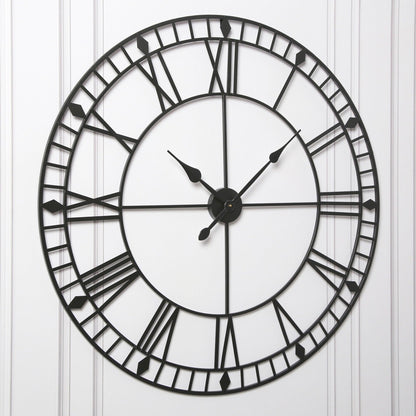 Skeleton Clock – Black – 100cm - Laura James