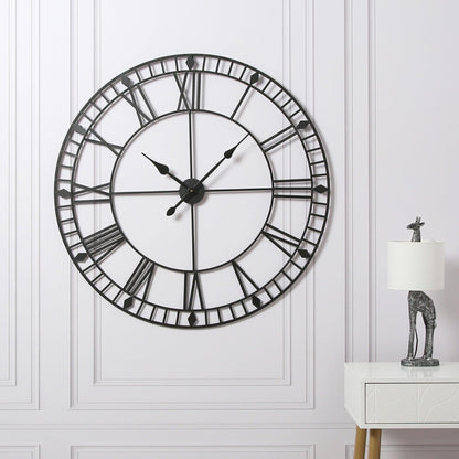 Skeleton Clock – Black – 100cm - Laura James