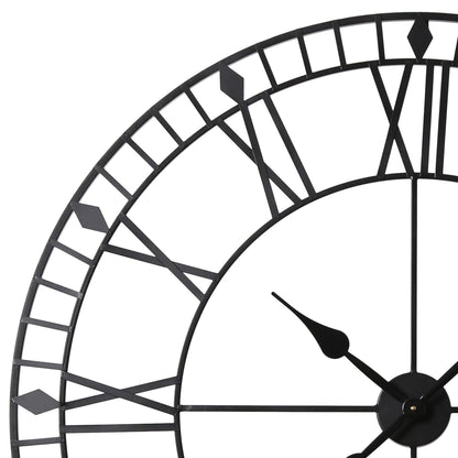 Skeleton Clock – Black – 100cm - Laura James
