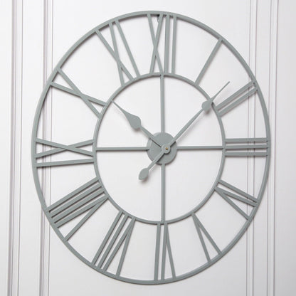 Skeleton Clock – Grey – 80cm - Laura James
