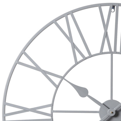 Skeleton Clock – Grey – 80cm - Laura James