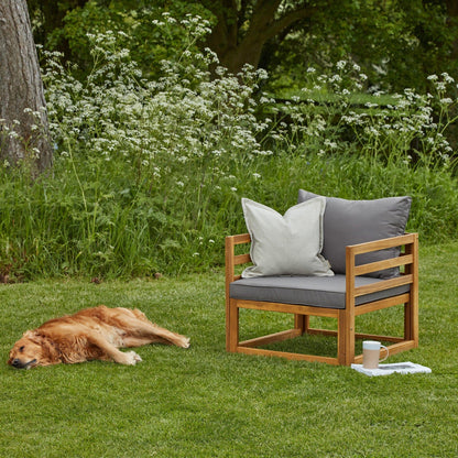 Rowan Wooden Garden Armchair - Laura James