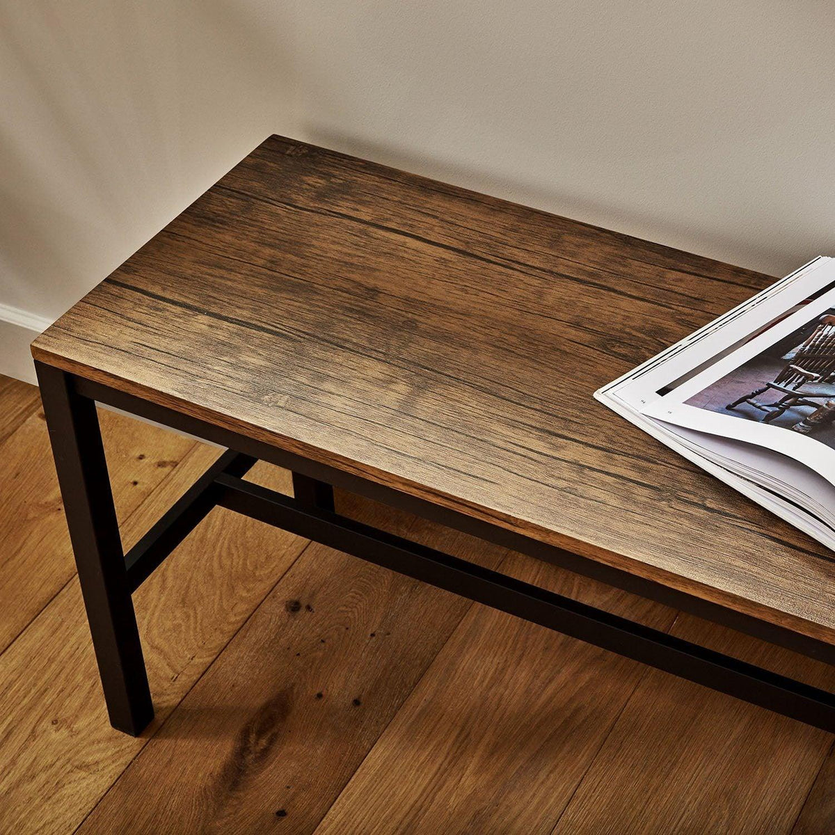 Sheffield dining bench – industrial - Laura James