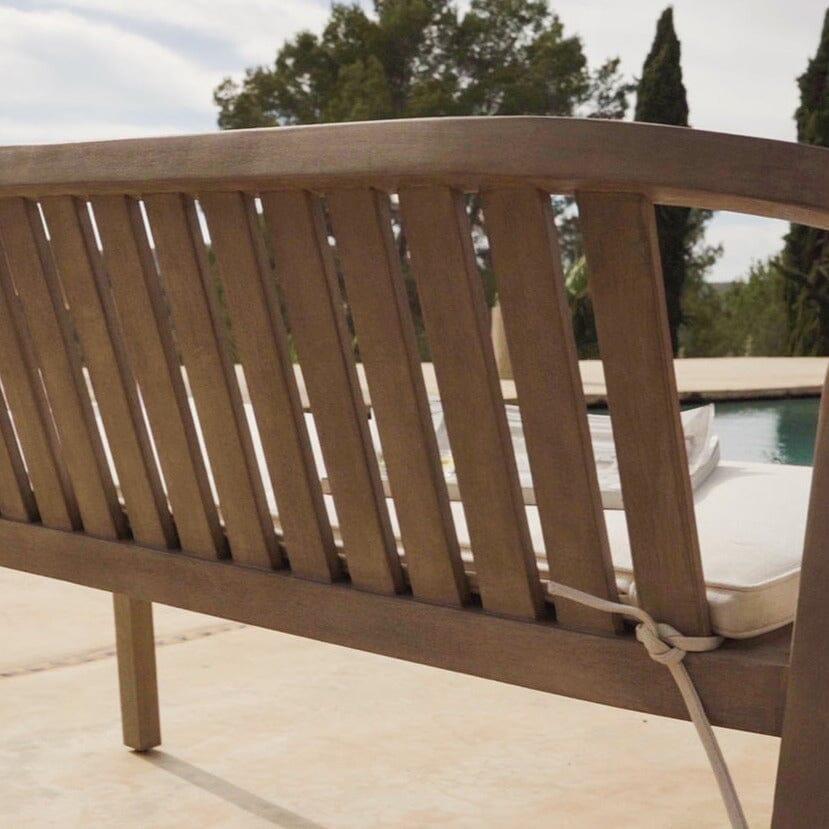 Shiro Wooden Garden Bench - Laura James