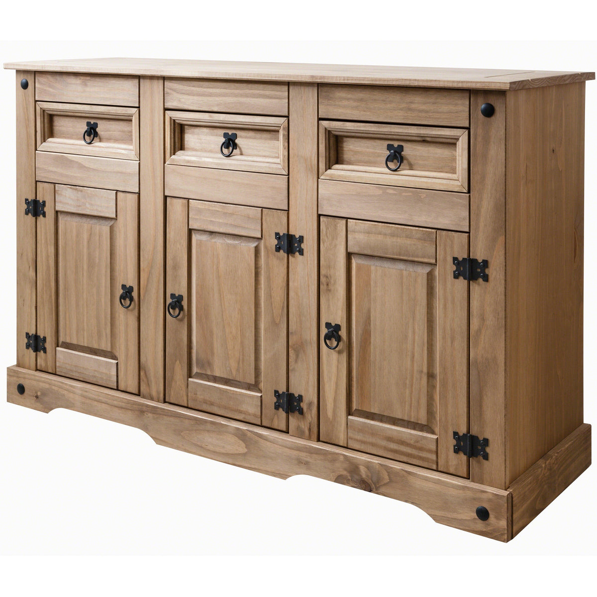 Sideboard - 3 Drawers 3 Doors - Solid Wood - Laura James