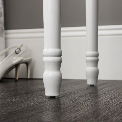 Sienna Dressing Table, Stool & Mirror Set - White Painted - Laura James