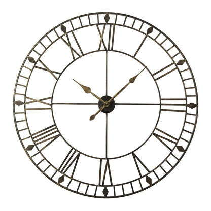 Skeleton Clock – Black and Gold – 100cm - Laura James