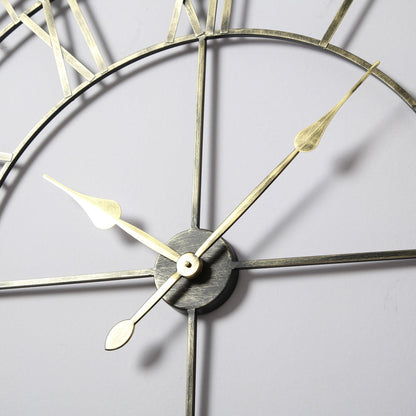 Skeleton Clock – Black and Gold – 100cm - Laura James