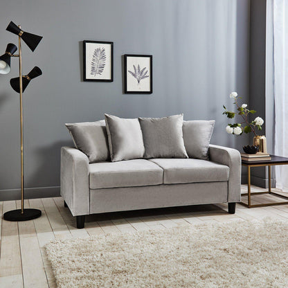 Tracy 2 seater sofa - grey velvet - Laura James