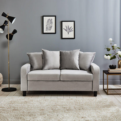 Tracy 2 seater sofa - grey velvet - Laura James
