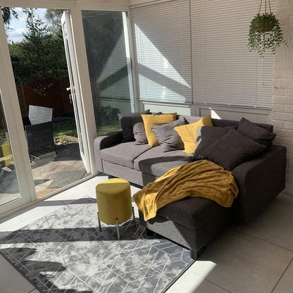 Corner Sofa - Left & Right Side - Grey - Laura James