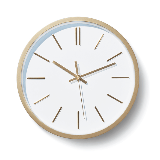 Wall clock - gold - Laura James