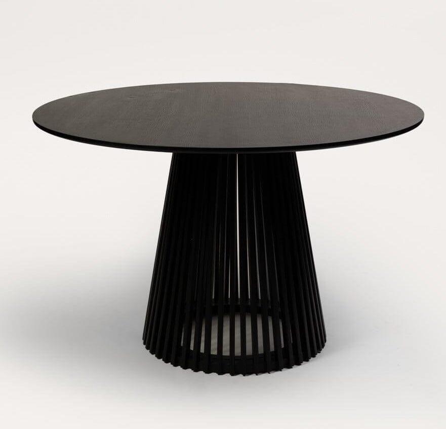 Willow 4 Seater Black Dining Table Set - Freya Blue Dining Chairs with Black Legs - Laura James