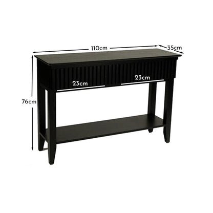 Willow Black Console Table