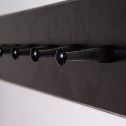 Willow Wooden Coat Rack - Black - Laura James