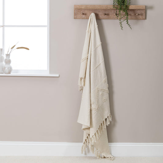 Willow Wooden Coat Rack with Shelf - Whitewash - Laura James