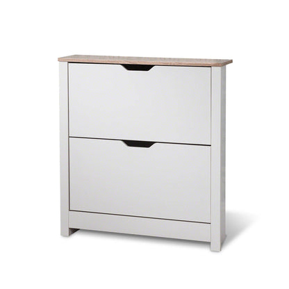 Windsor Shoe Cabinet - 2 Door - White